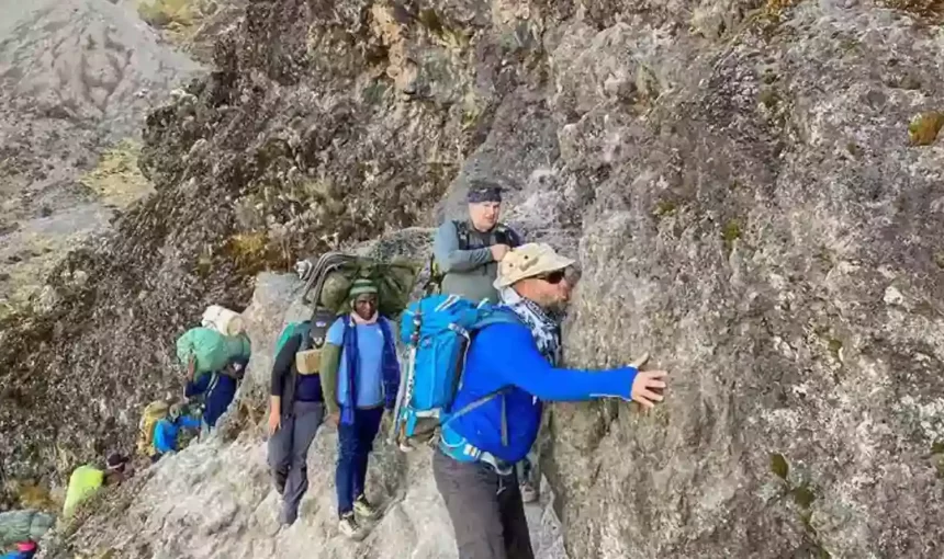 The truth about the Barranco Wall (The kissing Rock) on Mt Kilimanjaro